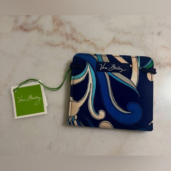 Vera Bradley Small Notepad MEDITERRANEAN BLUE Notebook Purse Paper - Picture 1 of 4